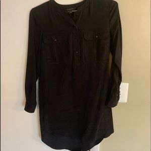 Banana Republic Black Oversized Long Sleeve Dress